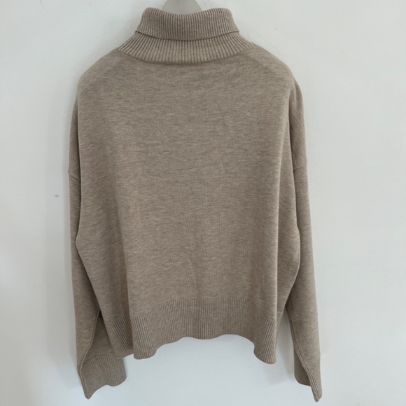 Toboggan Warm Knitted Suit Sweater Skirt Sequins Cable knit Ivory Beige Size XL - Picture 8 of 14